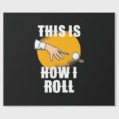 Billiard Player | So spielt Snooker Roll Geschenkpapier (Flach)
