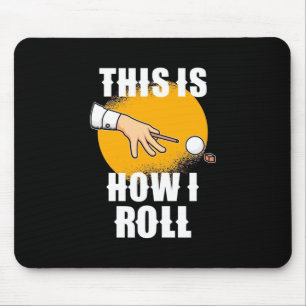 Billiard Player So spielt Snooker Roll Mousepad