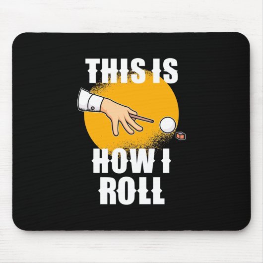 Billiard Player | So spielt Snooker Roll Mousepad (Vorne)