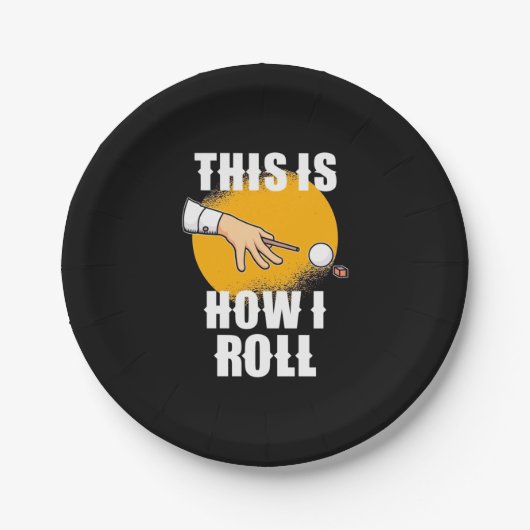 Billiard Player | So spielt Snooker Roll Pappteller (Vorderseite)