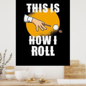 Billiard Player | So spielt Snooker Roll Poster (Küche)