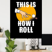 Billiard Player | So spielt Snooker Roll Poster (Heimbüro)