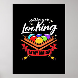 Billiard Player   Suchen Sie Billard Pools? Poster