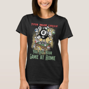 Billiard Player Vintag Retro Zitat Billard 8 Ball T-Shirt
