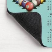 Billiard Pool 2026 Kalender Mauspad (Ecke)