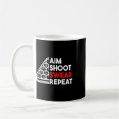Billiard Pool Aim Shoot Swear Wiederholung Kaffeetasse (Links)