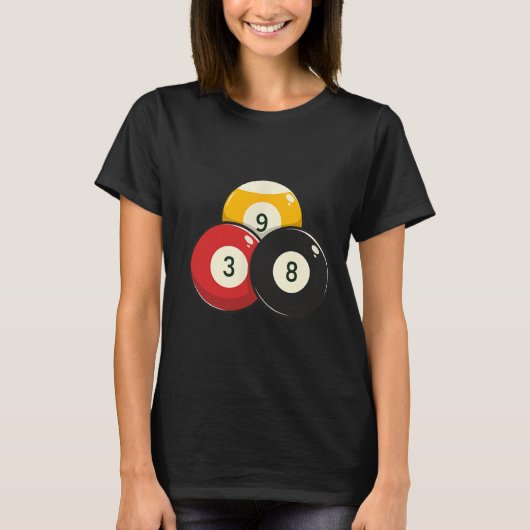 Billiard Pool Ball T-Shirt (Vorderseite)