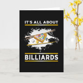 Billiard Pool Billiards Snooker 8 Ball Funny Gift Karte (Gelbe Blume)