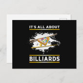 Billiard Pool Billiards Snooker 8 Ball Funny Gift Postkarte (Vorne/Hinten)