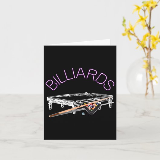 Billiard Pool Game Karte (Gelbe Blume)