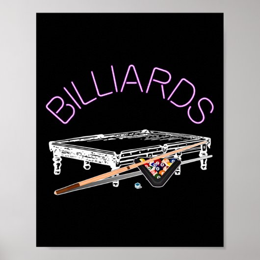 Billiard Pool Game Poster (Vorne)