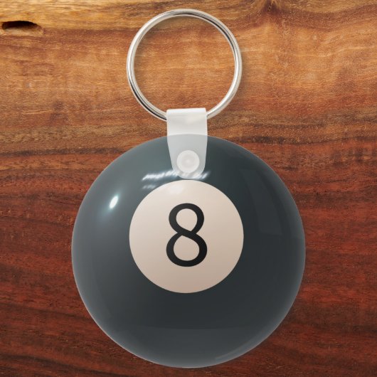 Billiard Pool Keyring Aight Ball Schlüsselanhänger (Vorderseite)