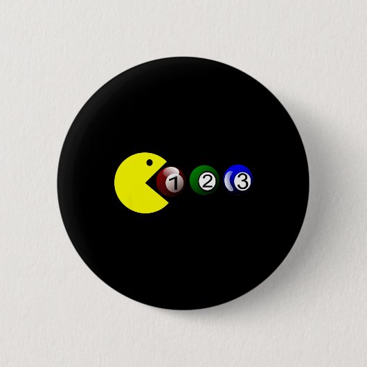 Billiard Pool Ll - Funny Billiards Player Lover th Button (Vorderseite)