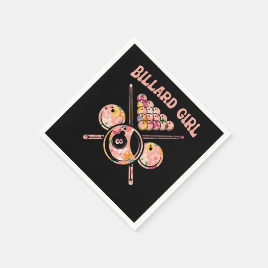 Billiard Pool Player Billard 8-Ball Serviette (Ecke)