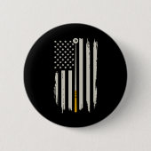 Billiard Pool Player Billiard Tabelle USA US Ameri Button (Vorderseite)
