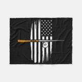 Billiard Pool Player Billiard Tabelle USA US Ameri Fleecedecke (Vorderseite (Horizontal))