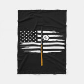 Billiard Pool Player Billiard Tabelle USA US Ameri Fleecedecke (Vorderseite)