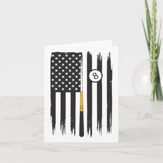 Billiard Pool Player Billiard Tabelle USA US Ameri Karte (Vorderseite)