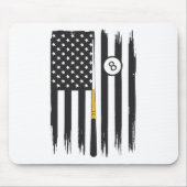 Billiard Pool Player Billiard Tabelle USA US Ameri Mousepad (Vorne)