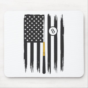 Billiard Pool Player Billiard Tabelle USA US Ameri Mousepad