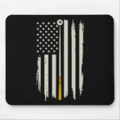 Billiard Pool Player Billiard Tabelle USA US Ameri Mousepad (Vorne)