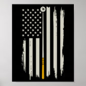 Billiard Pool Player Billiard Tabelle USA US Ameri Poster (Vorne)