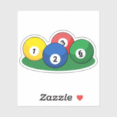 Billiard Pool Snooker Balls Aufkleber (Blatt)