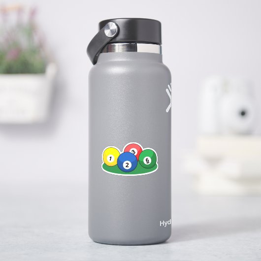 Billiard Pool Snooker Balls Aufkleber (HydroFlask)