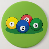 Billiard Pool Snooker Balls Button (Vorderseite)
