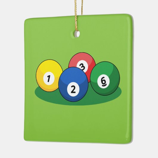 Billiard Pool Snooker Balls Keramikornament (Links)