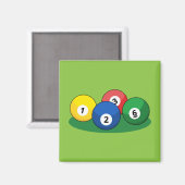 Billiard Pool Snooker Balls Magnet (Vorderseite/Rückseite)