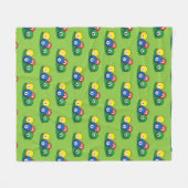Billiard Pool Snooker Balls Muster Fleecedecke (Vorderseite (Horizontal))