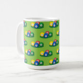 Billiard Pool Snooker Balls Muster Kaffeetasse (Vorderseite Links)