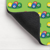 Billiard Pool Snooker Balls Muster Mousepad (Ecke)