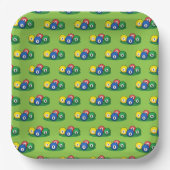 Billiard Pool Snooker Balls Muster Pappteller (Vorderseite)