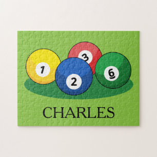 Billiard Pool Snooker Balls personalisieren Puzzle
