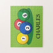 Billiard Pool Snooker Balls personalisieren Puzzle (Vertikal)