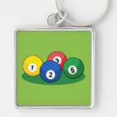 Billiard Pool Snooker Balls Schlüsselanhänger (Vorne)