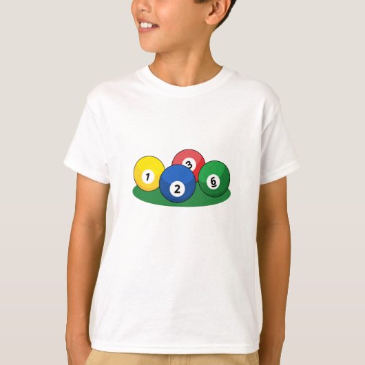 Billiard Pool Snooker Balls T-Shirt (Vorderseite)