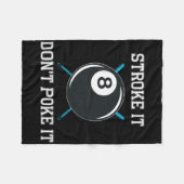 Billiard Pool Snooker Player Funny Stroke Es nicht Fleecedecke (Vorderseite (Horizontal))