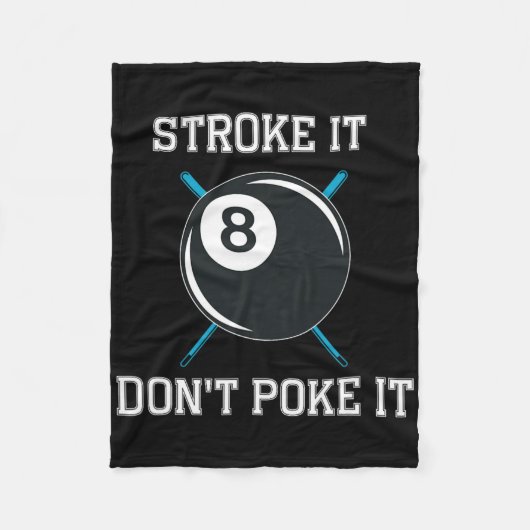Billiard Pool Snooker Player Funny Stroke Es nicht Fleecedecke (Vorderseite)