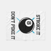Billiard Pool Snooker Player Funny Stroke Es nicht Fleecedecke (Vorderseite (Horizontal))