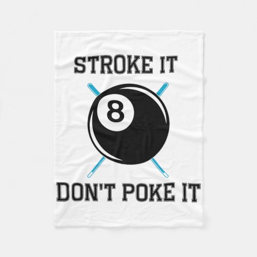 Billiard Pool Snooker Player Funny Stroke Es nicht Fleecedecke (Vorderseite)