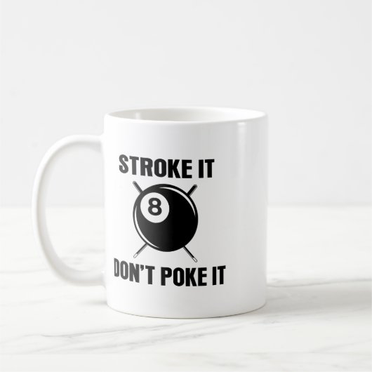 Billiard Pool Snooker Player Funny Stroke Es nicht Kaffeetasse (Links)