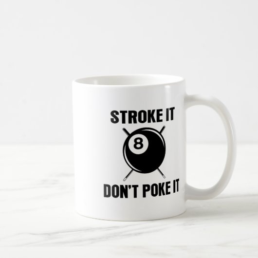 Billiard Pool Snooker Player Funny Stroke Es nicht Kaffeetasse (Rechts)