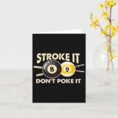 Billiard Pool Snooker Player Funny Stroke Es nicht Karte (Gelbe Blume)