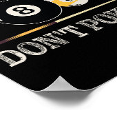 Billiard Pool Snooker Player Funny Stroke Es nicht Poster (Ecke)