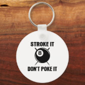 Billiard Pool Snooker Player Funny Stroke Es nicht Schlüsselanhänger (Vorderseite)