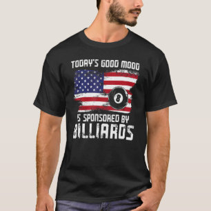 Billiard Pool Spieler Ball Vintage Flagge 8 Ball T T-Shirt