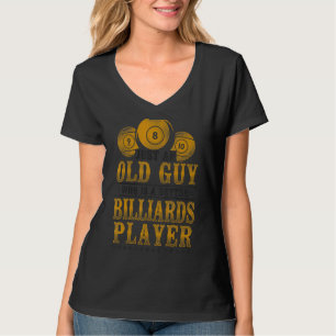 Billiard-Poolspieler-Ball-Opa-im-Ruhestand-Vintage T-Shirt